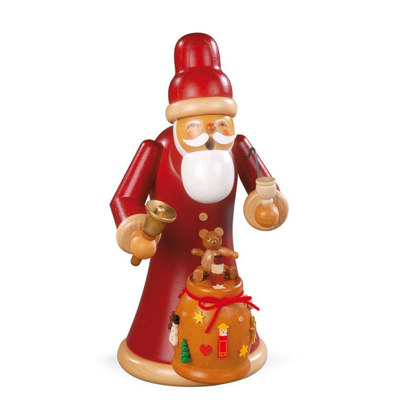 Santa Claus with Bag and Bell, Incense Smoker by Mueller GmbH