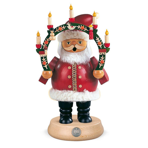 Santa Claus with Candle Arch, Incense Smoker by Mueller GmbH