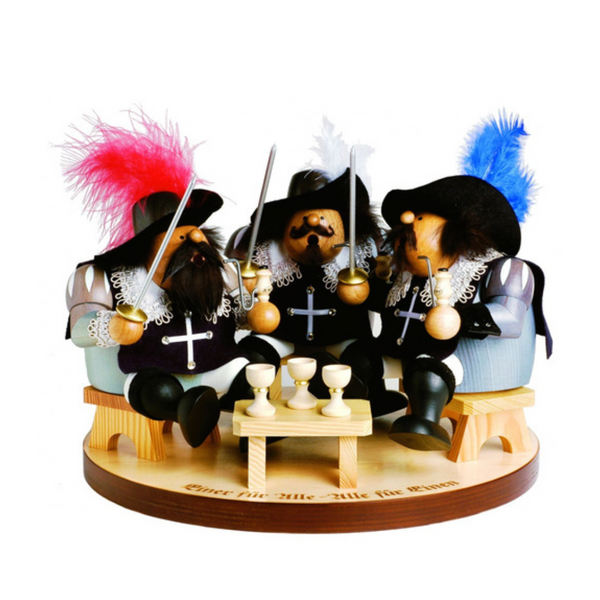 3 Musketeers sitting Incense Smoker by KWO