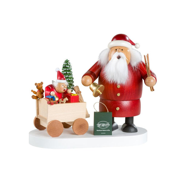 Limited Edition Santa Smoker with Toy Cart by KWO