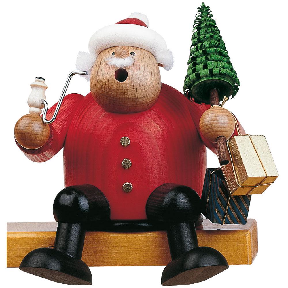 Sitting Santa Claus with Tree and Gifts, Incense Smoker by KWO
