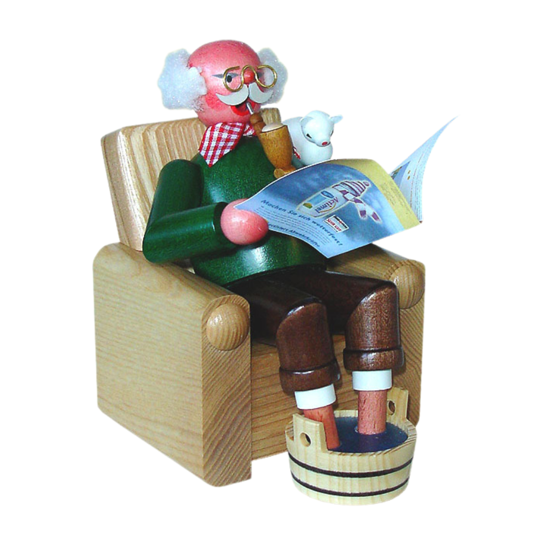Opa in an Armchair Incense Smoker by Eva Beyer