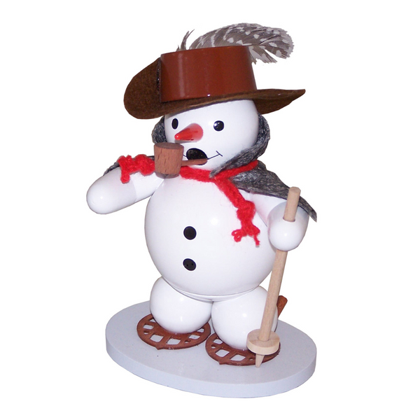 Snowman with Snowshoes, Incense Smoker by Volker Zenker