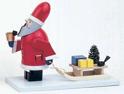Santa with Sled Smoker by Fuchtner
