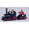 Locomotive with Driver and Santa Claus in Wagon, Incense Smoker Set by KWO