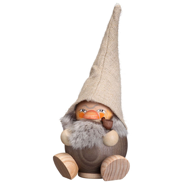 Stone Gray Gnome, Incense Smoker by Seiffener Volkskunst