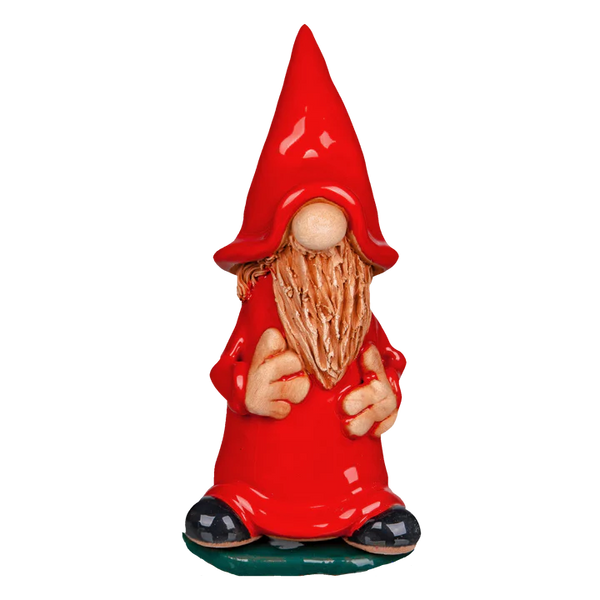 Ceramic Gnome Smoker Red by Crottendorfer