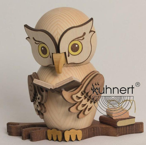 Owl Reading Book Incense Smoker by Kuhnert GmbH