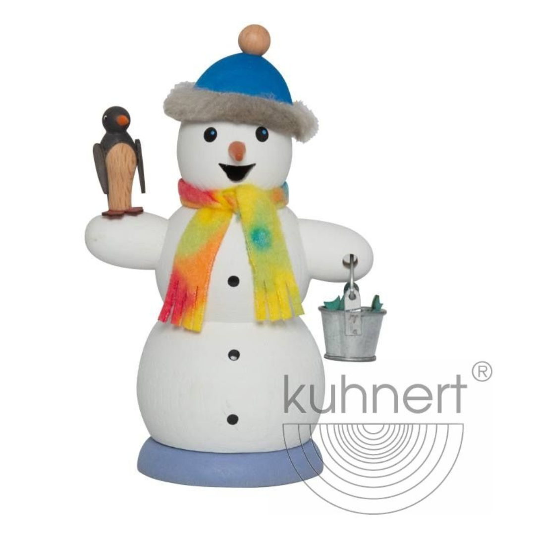 Snowman with Penguin Incense Smoker by Kuhnert GmbH