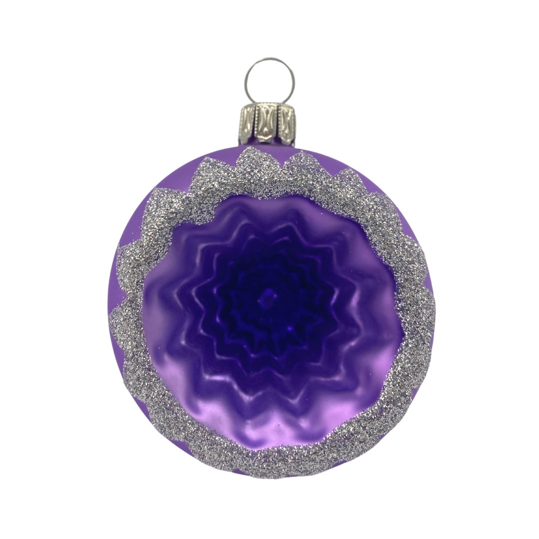 Small Matte Lilac Reflector, Ornament by Glas Bartholmes