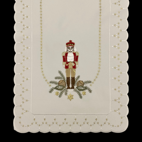 Small Nutcracker Lace Table Runner by StiVoTex Vogel