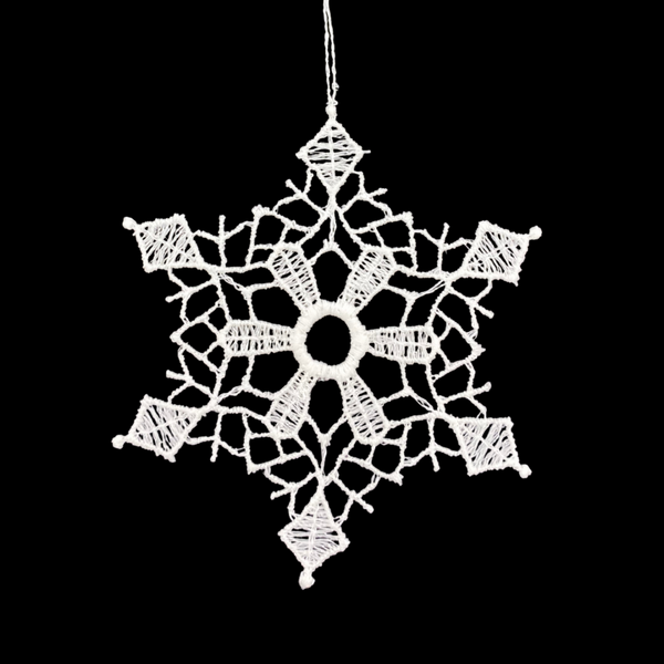 Snow Star #5 Ornament by Stickservice Patrick Vogel