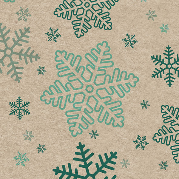 Snowflakes Cocktail Size Paper Napkins