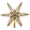 Wooden Star Tree Topper with Snowflake Center, 32cm by Martina Rudolph