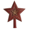 Binary Star Tree Topper in Red by Marolin Manufaktur