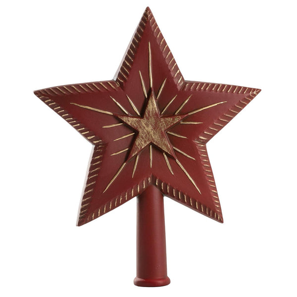 Binary Star in Red Tree Topper by Marolin