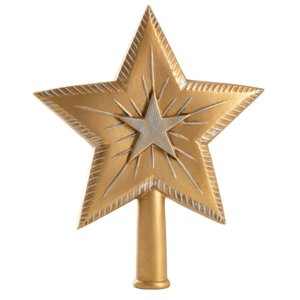 Binary Star in Gold Tree Topper by Marolin