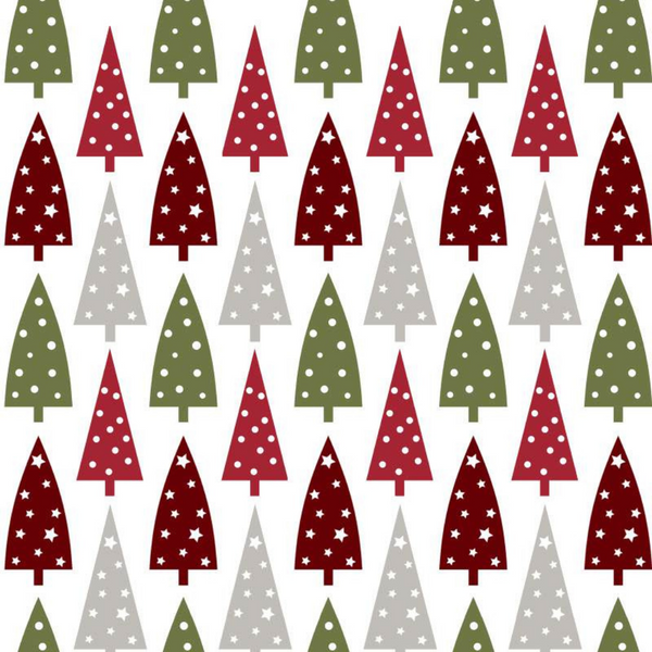 Trees in a Row Luncheon Size Paper Napkins