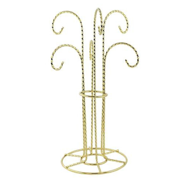 Six Arm Ornament Stand, brass