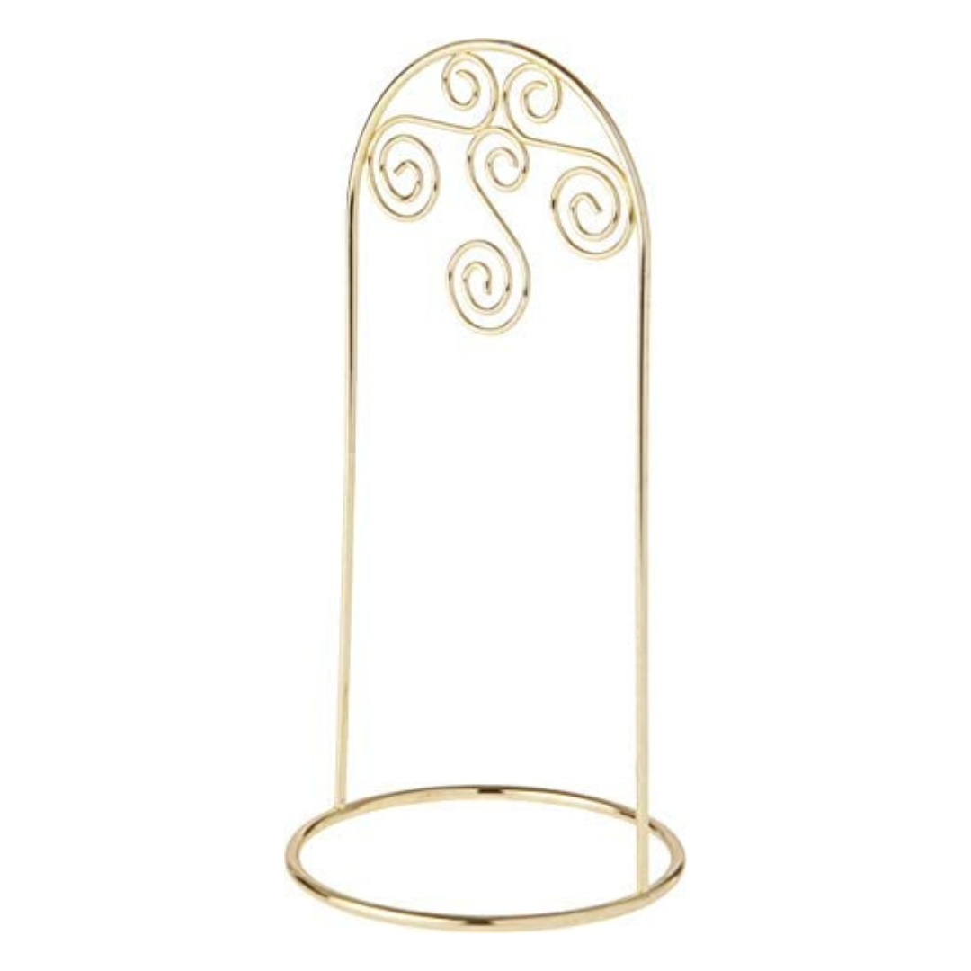 Small Brass Arched Ornament Stand