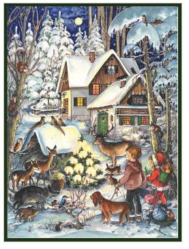 Christmas in the Forest Advent Calendar published by Stuttgart-based Richard Sellmer Verlag