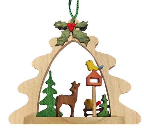 Deer with Birds Ornament by Kuhnert GmbH