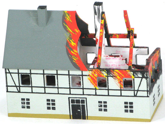 Firehouse - Burning House Miniature
