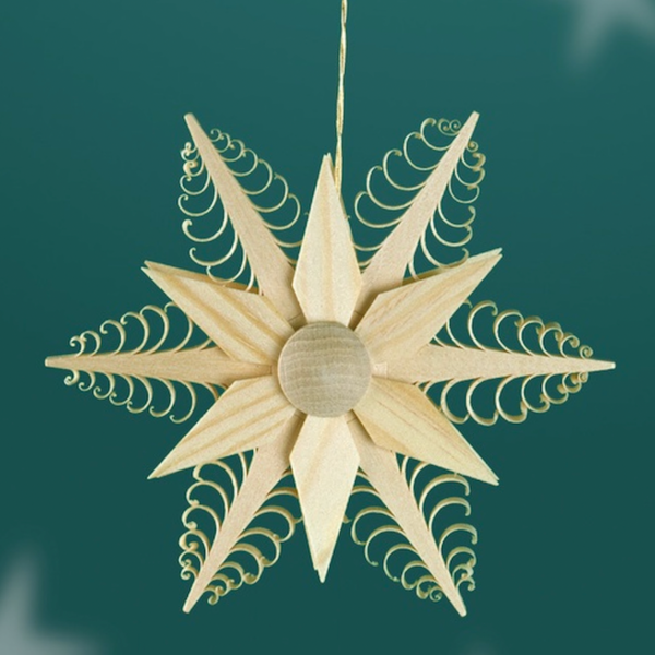 Snowflake with Star, Ornament by Martina Rudolph