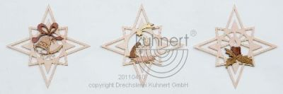 2 Tone Star Ornaments by Kuhnert GmbH