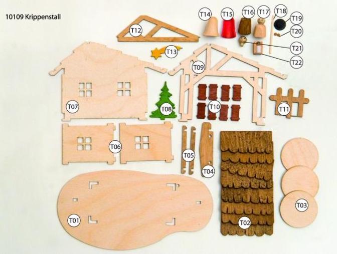 DIY Kit, Nativity Creche by Kuhnert GmbH