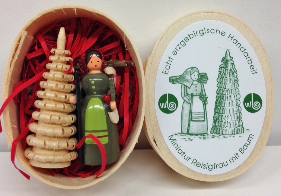 Flower Woman in Box Miniature by Wolfgang Braun