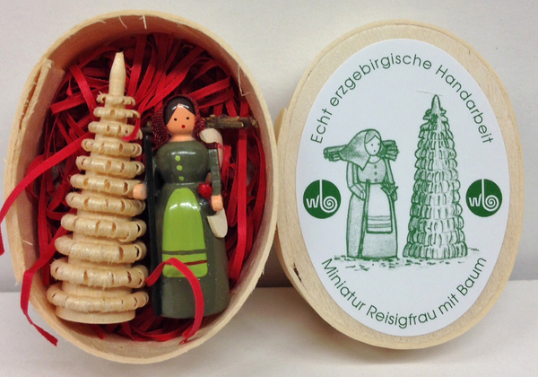 Flower Woman in Box Miniature by Wolfgang Braun