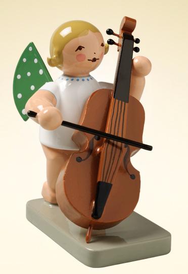 Standing Angel with Double Bass made by Wendt und Kuhn