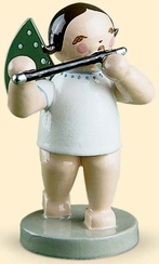 Angel with Flute, standing by Wendt und Kuhn