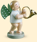 Standing Angel with French Horn made by Wendt und Kuhn