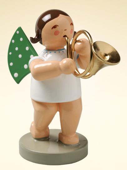 Standing Angel with French Horn made by Wendt und Kuhn