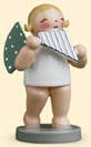 Standing Blonde Angel with Pan Flute made by Wendt und Kuhn