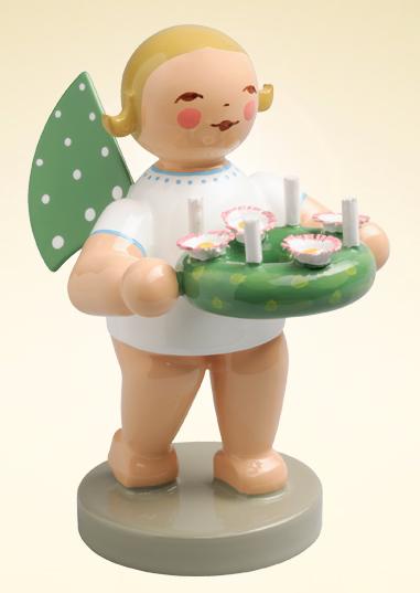 Assorted Standing Angel with Advent Wreath made by Wendt und Kuhn