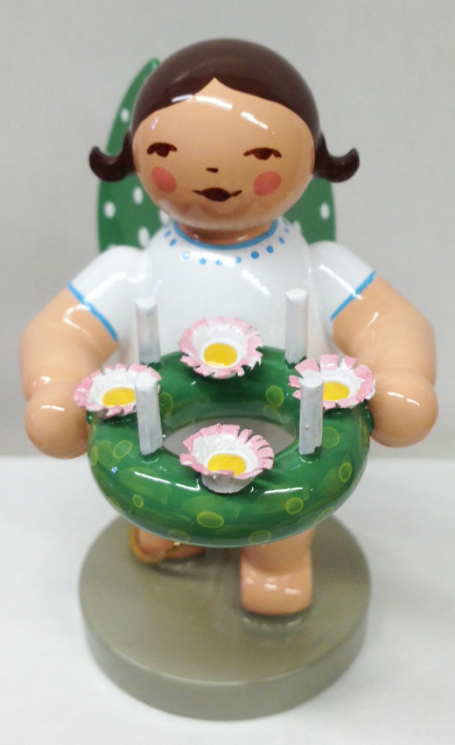 Assorted Standing Angel with Advent Wreath made by Wendt und Kuhn