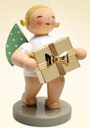 Assorted Standing  Angel with Gold Plated Present made by Wendt und Kuhn