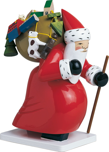 Large Santa with Toys Wooden Figurine by Wendt und Kuhn