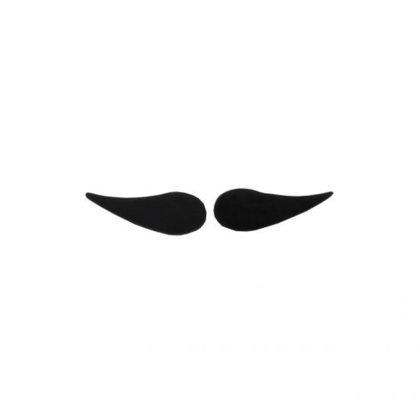 Black nutcracker mustache, 2-parts by KWO
