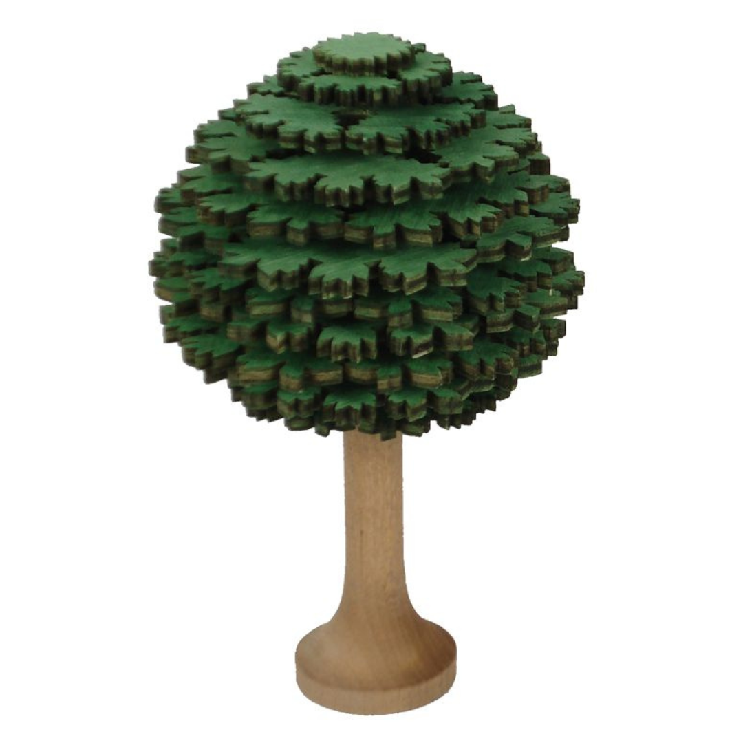 10 cm Round Green Tree by Lenk and Sohn