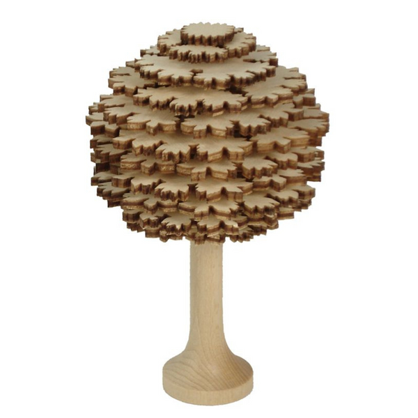 10 cm Round Natural Tree by Lenk and Sohn