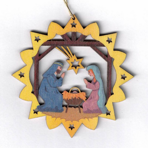 Painted Ornaments in Scroll Circle Frame by Lenk and Sohn