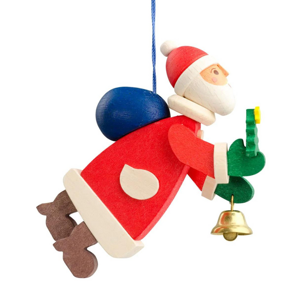 Floating Santa Claus Ornament by Graupner Holzminiaturen