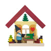 House Dwarf with Sewing Machine Ornament by Graupner Holzminiaturen