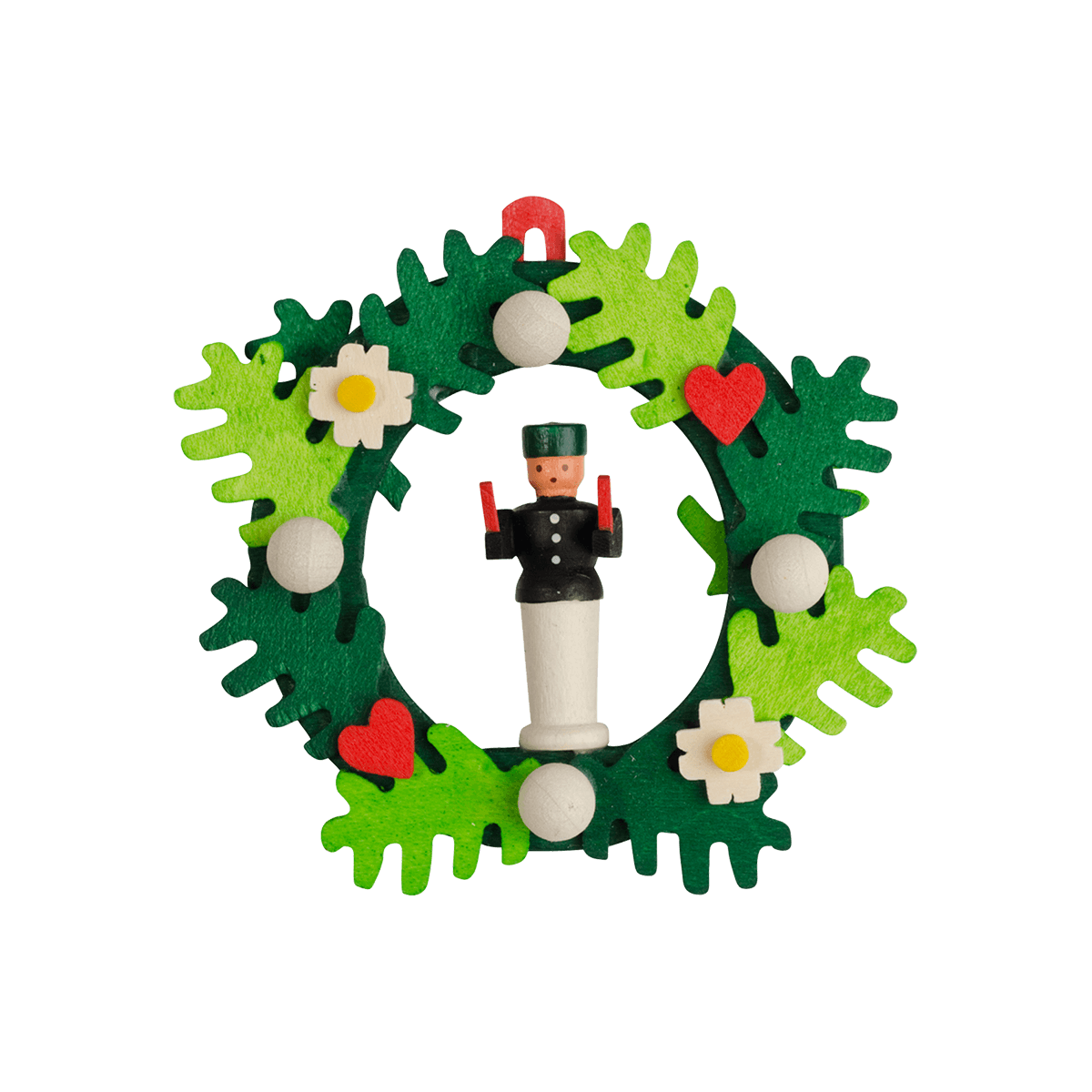 Advent Wreath with Miner Ornament by Graupner Holzminiaturen