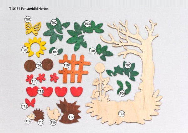 DIY Kit, Hedgehog Window Hanging Decoration by Kuhnert GmbH