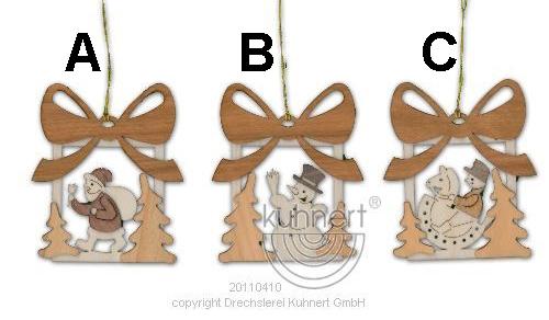 Present Wood Ornament by Kuhnert GmbH